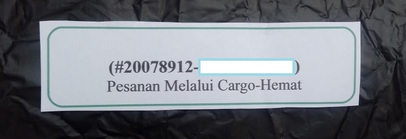 Label barang Cargo-Hemat